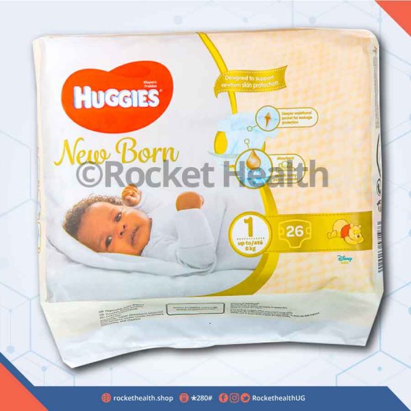 HUGGIES NEW BORN SIZE 1UPTO 6KGS 26S