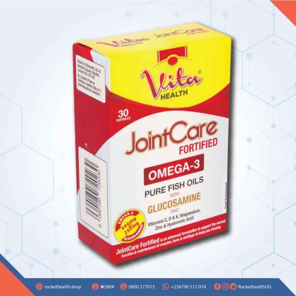 Glucosamine,-Vitamins,-Omega-3,-JOINTCARE-OMEGA-3-PURE-FISH-OIL-30-CAPSULES, vitahealth omega 3 pure fish oil, immunity, healthy skin, healthy vision, healthy teeth, heart, bones and muscle function, Pharmacy, Vitamins & Supplements